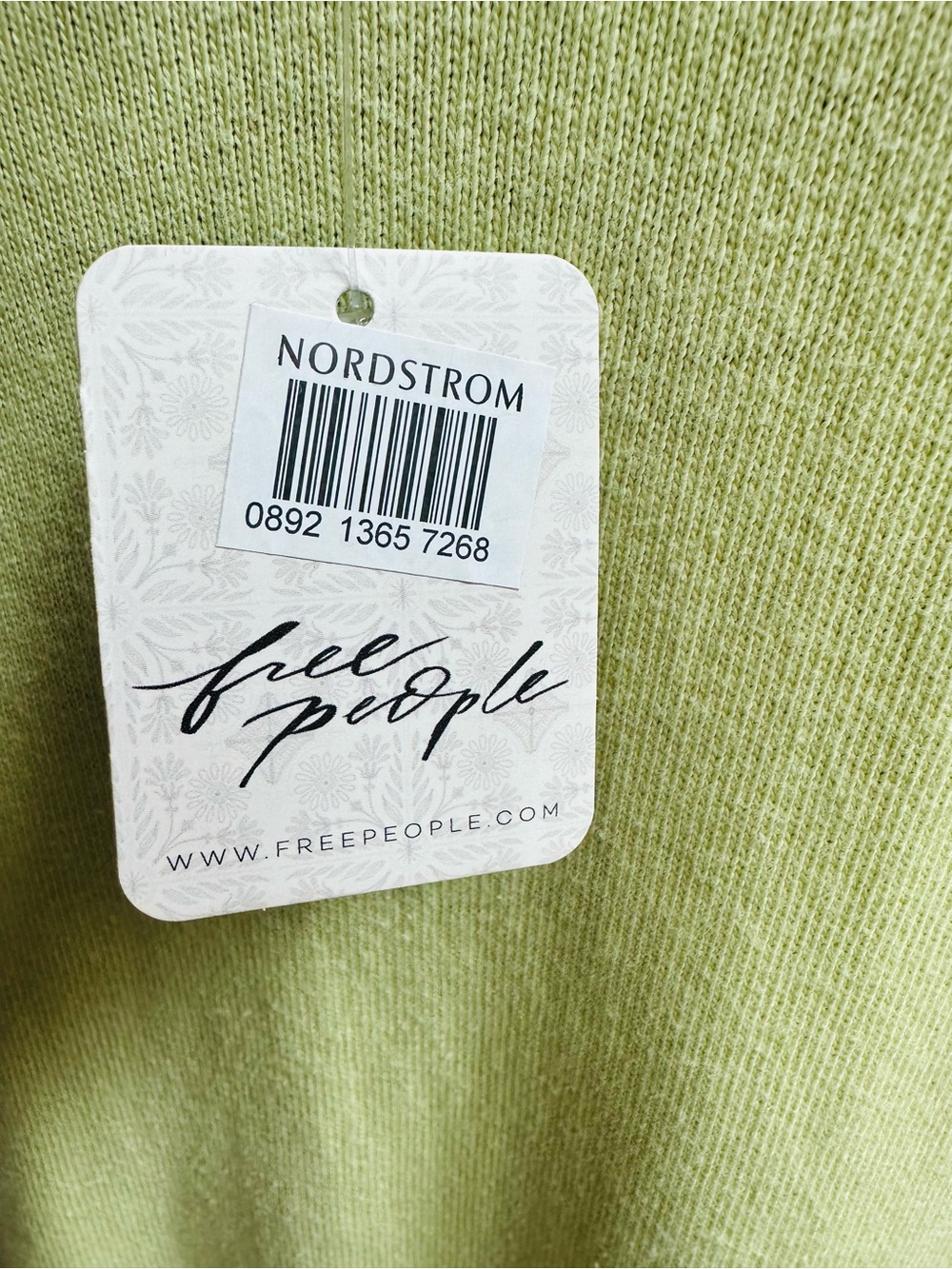 Light Green Two-Tone Pleated Babydoll Dress by FREE PEOPLE! - Picture 3 of 4